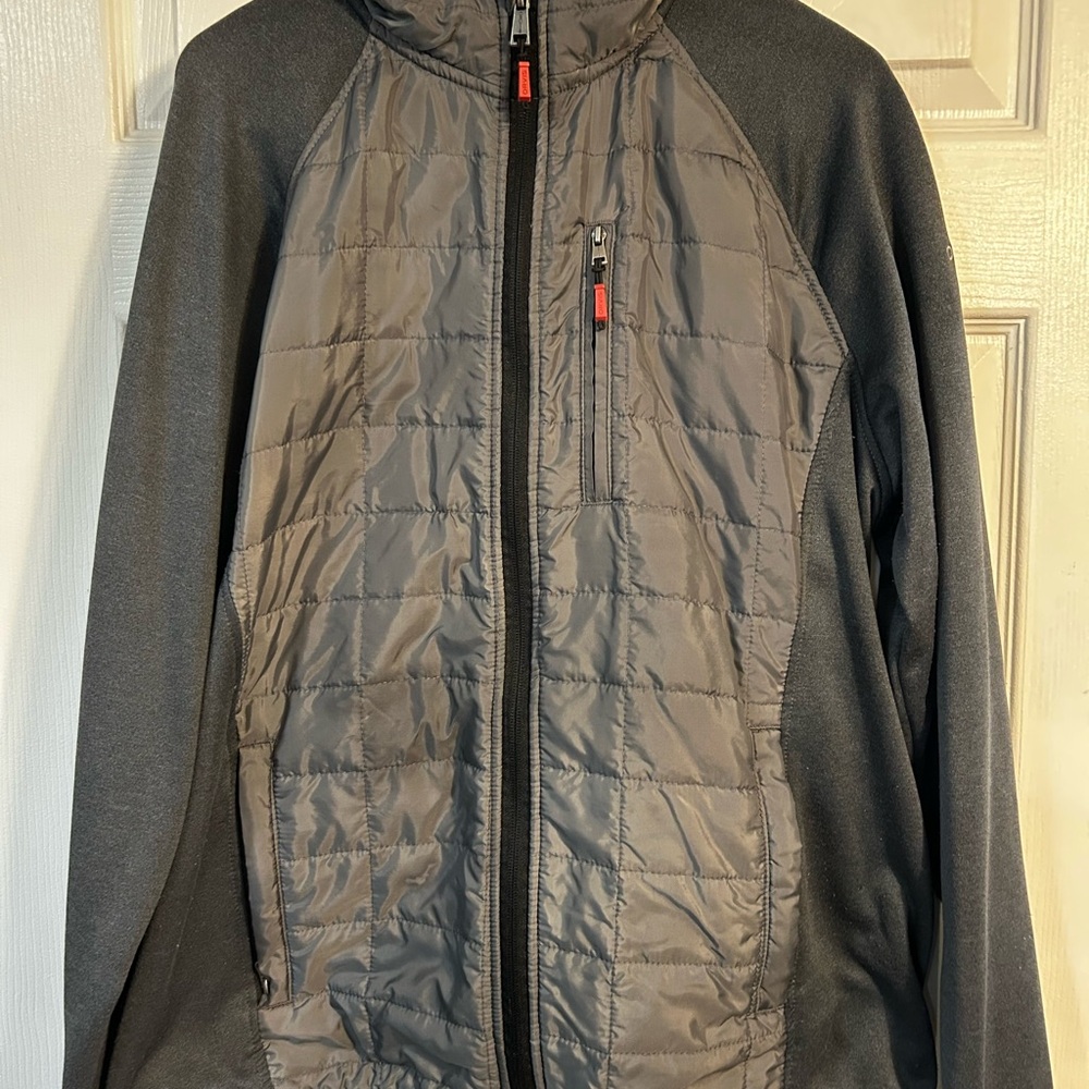Gray Quilted Men's Jacket